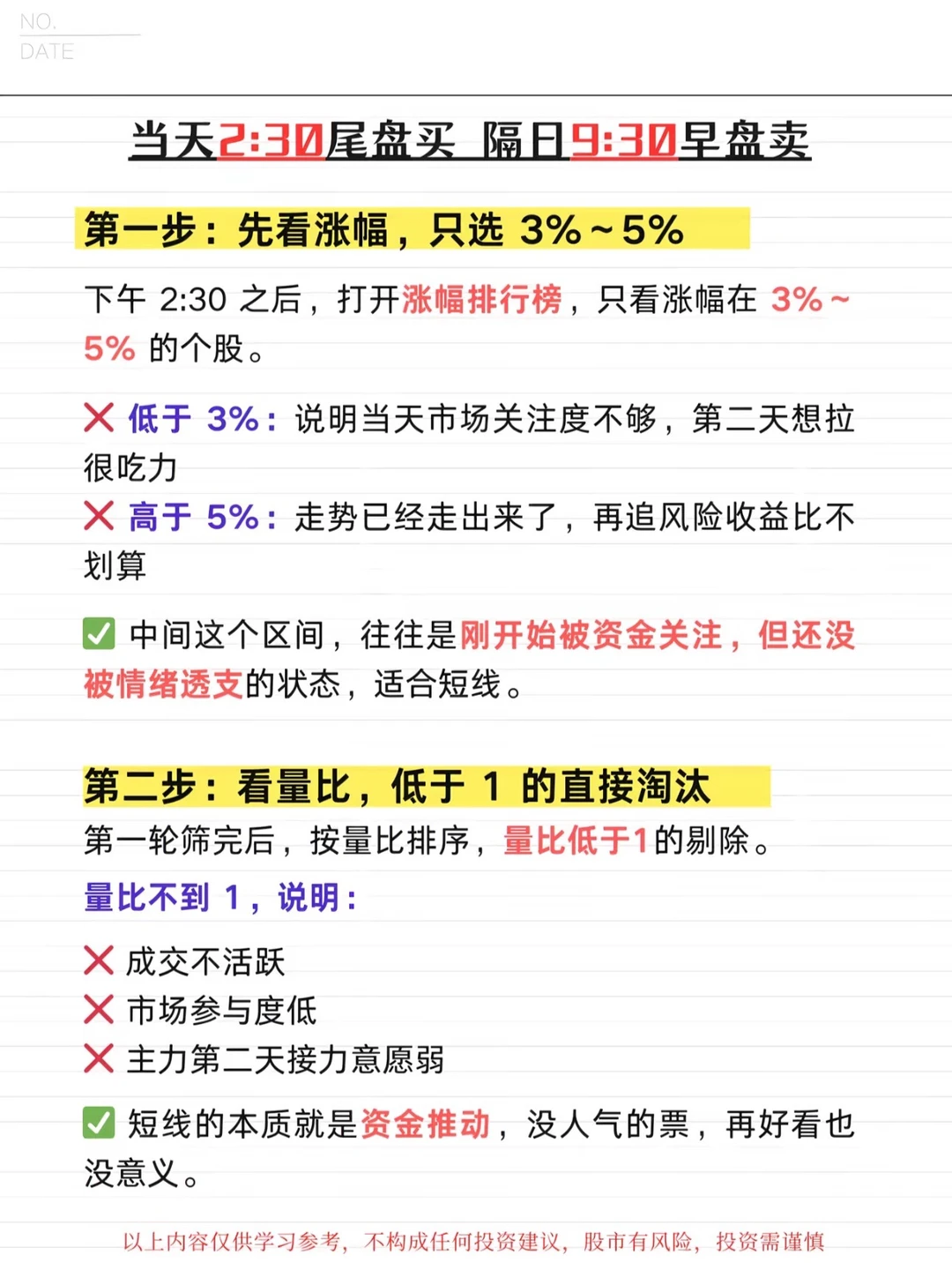 ✅一招鲜：尾盘买，隔夜早盘出
