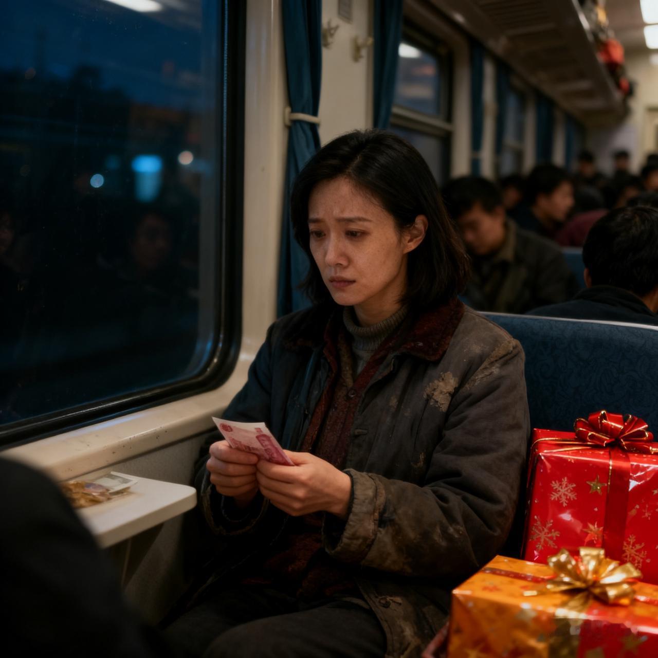问同事国庆咋不回家，她的话听得我心里发堵。前年过年，她攥着一个月工资给全家买礼物