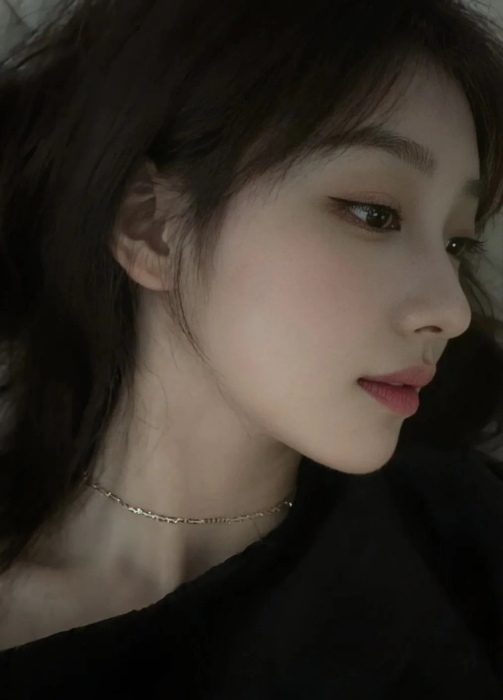 为这个侧颜妆尖叫！！小说女主般的破碎感骨相