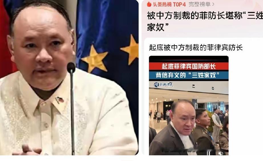 四度背信弃义！菲防长堪称政坛投机小人，嘴脸极尽丑陋
 
身负华人血统的菲律宾国防