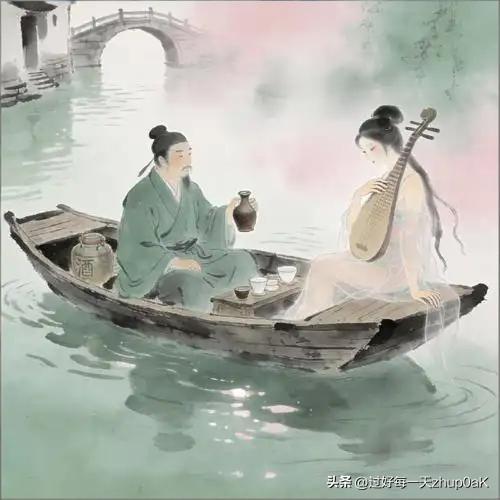 《遣怀》
——杜牧〔唐代〕
落魄江湖载酒行，
楚腰纤细掌中轻。
十年一觉扬州梦，