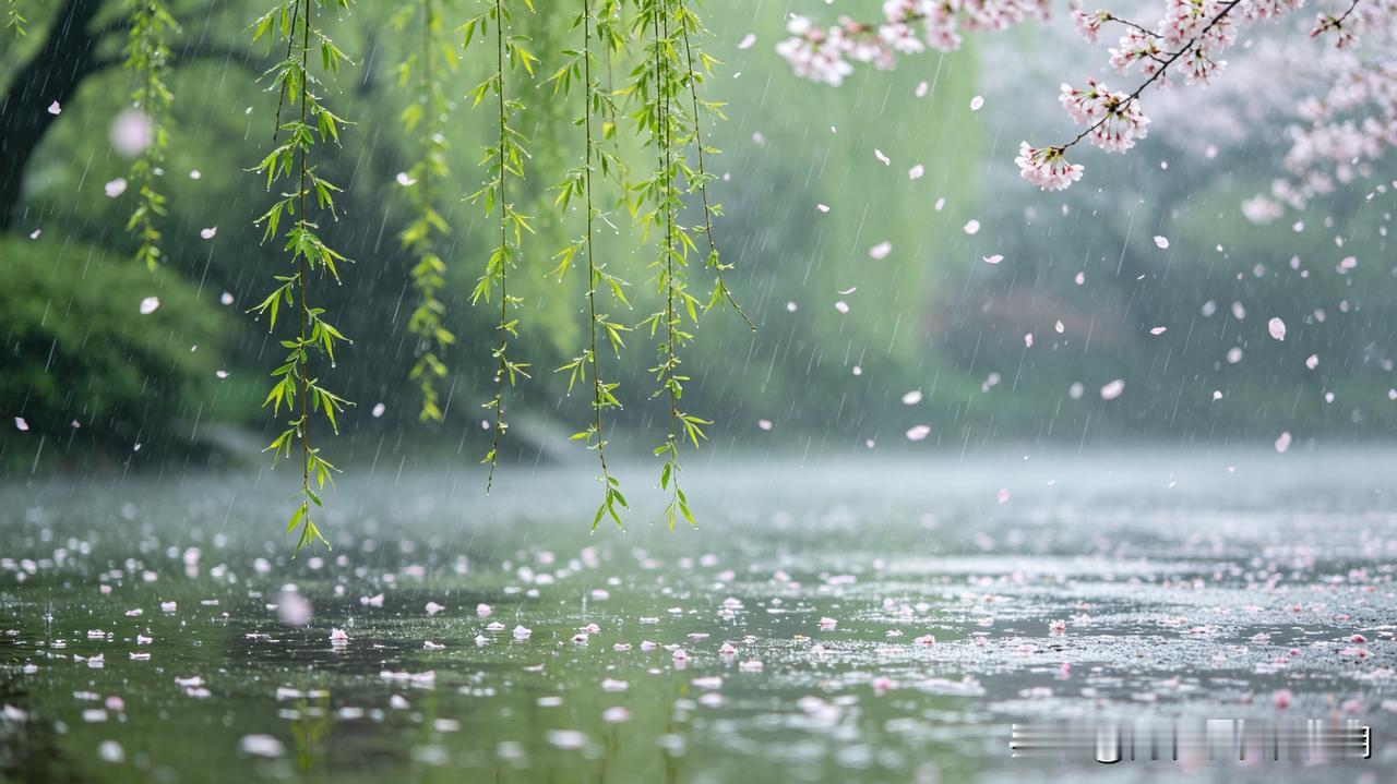 今天下雨。

昨天看到天气预报时，心情莫名的好。

前一段时间，我还因为下雨而心