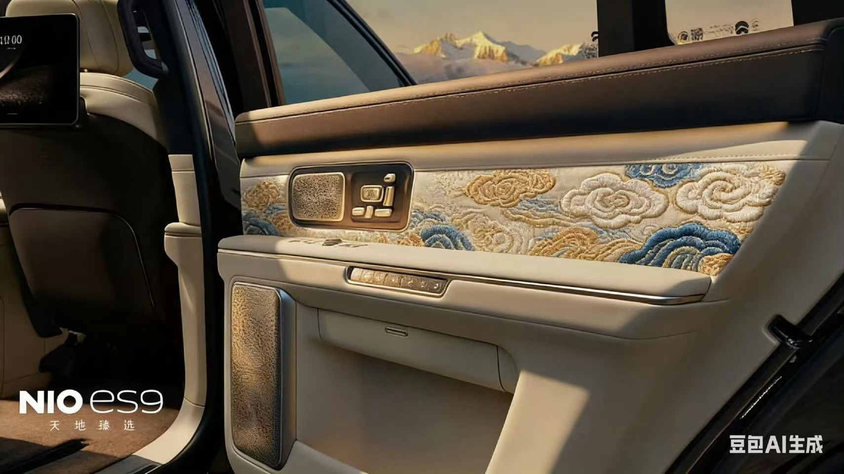 蔚来es9蔚来 这种social物料不清楚是官方还是纯素人制作的估计大概率前者但