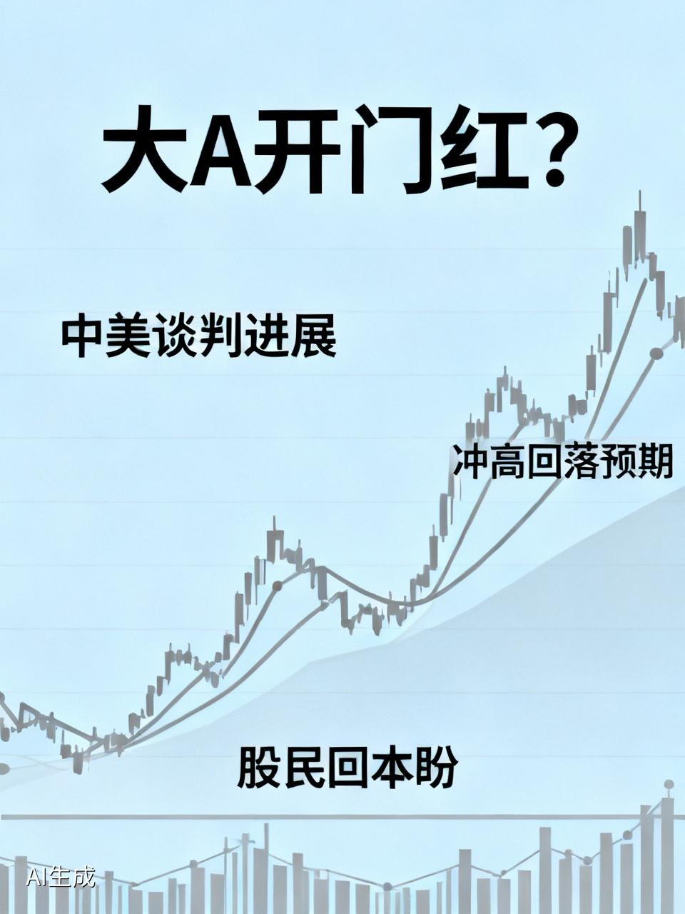 今天大A能不能开门红？很难猜。
     中美谈判，有了成果发布，但没有想象的力