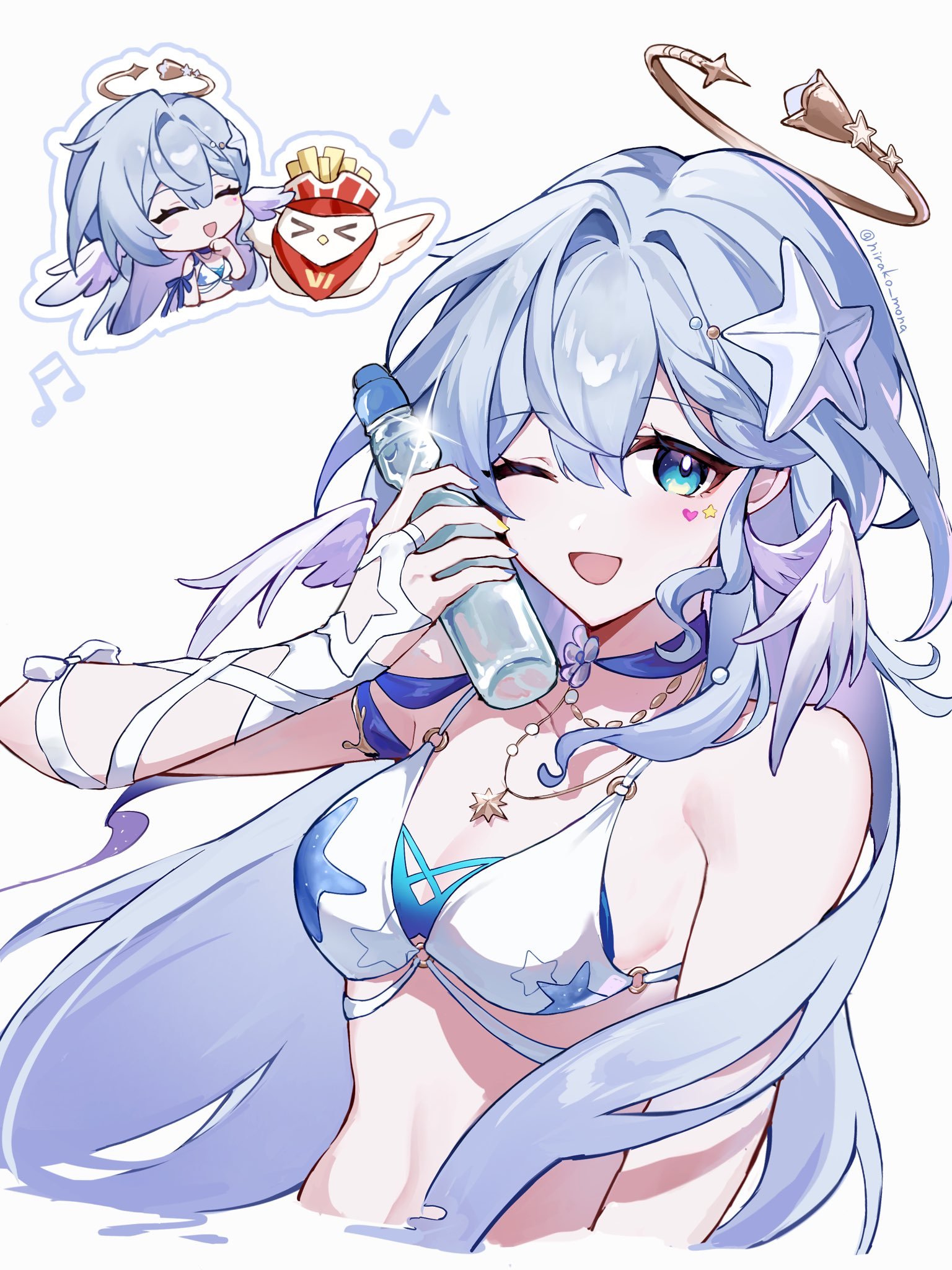 明天就可以抽知更鸟了，开心🥳崩坏星穹铁道星穹铁道知更鸟晴歌 cr：nirako