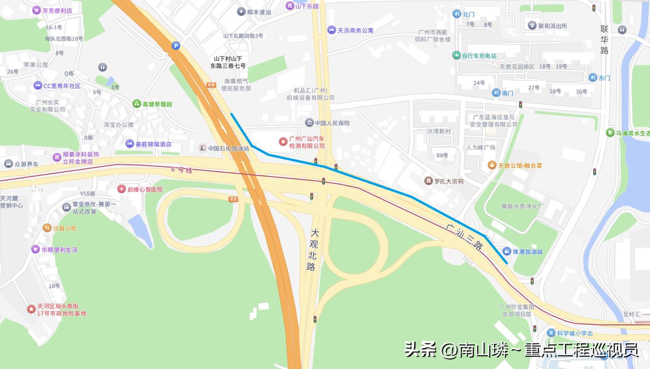 机场第二高速黄陂互通C匝道即将开工，工期1年半，广汕路西行上机二高北行更便捷！