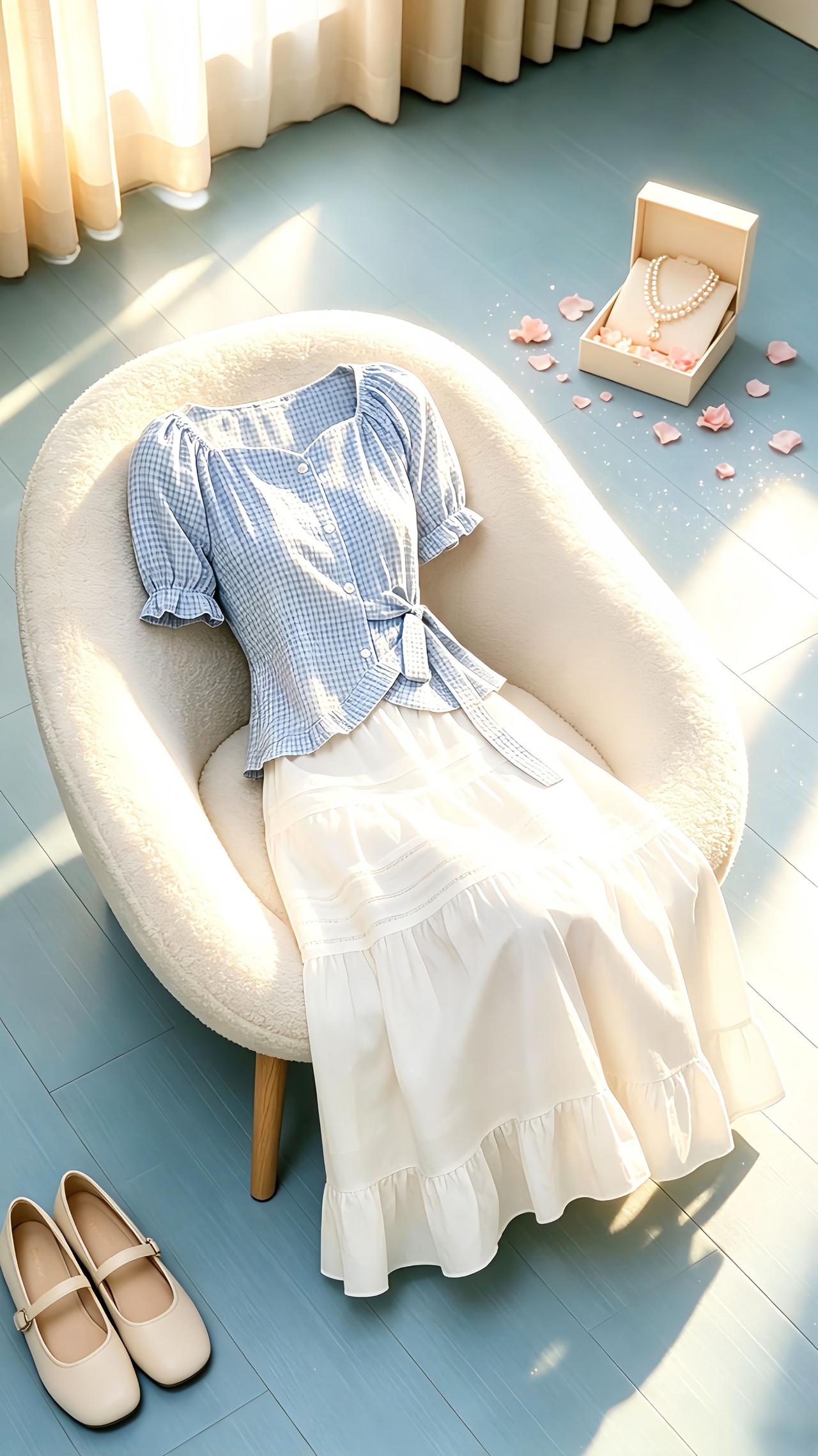 夏季温柔系穿搭 一眼心动的夏季穿搭 日常穿搭分享 夏日穿搭不重样 夏日美衣穿搭分