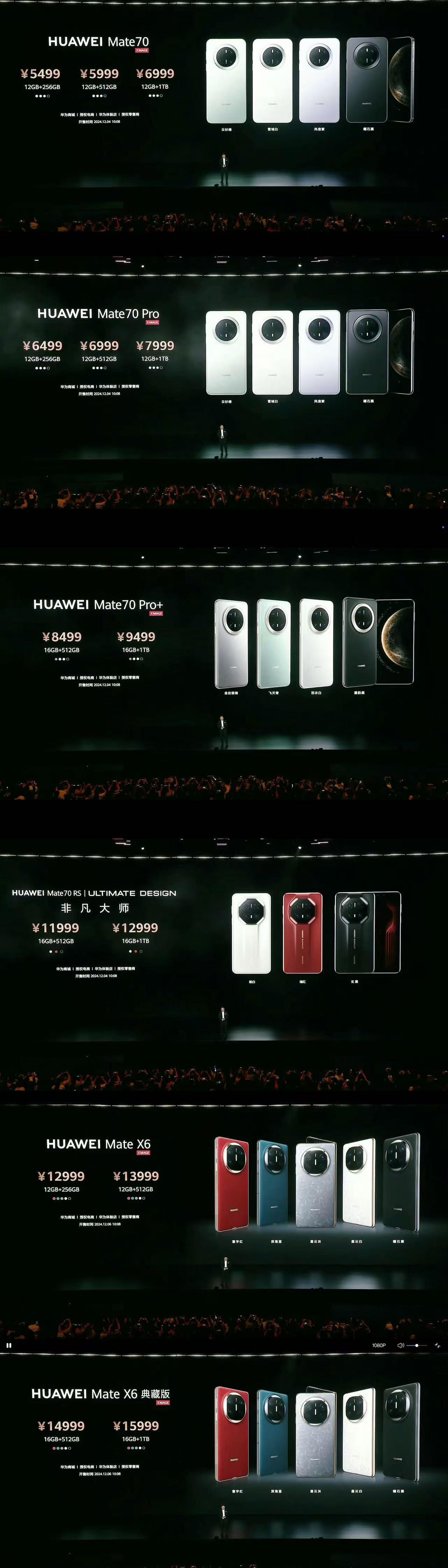 华为Mate70  价格一览表，怎么样，想好买哪个版本了吗？ 