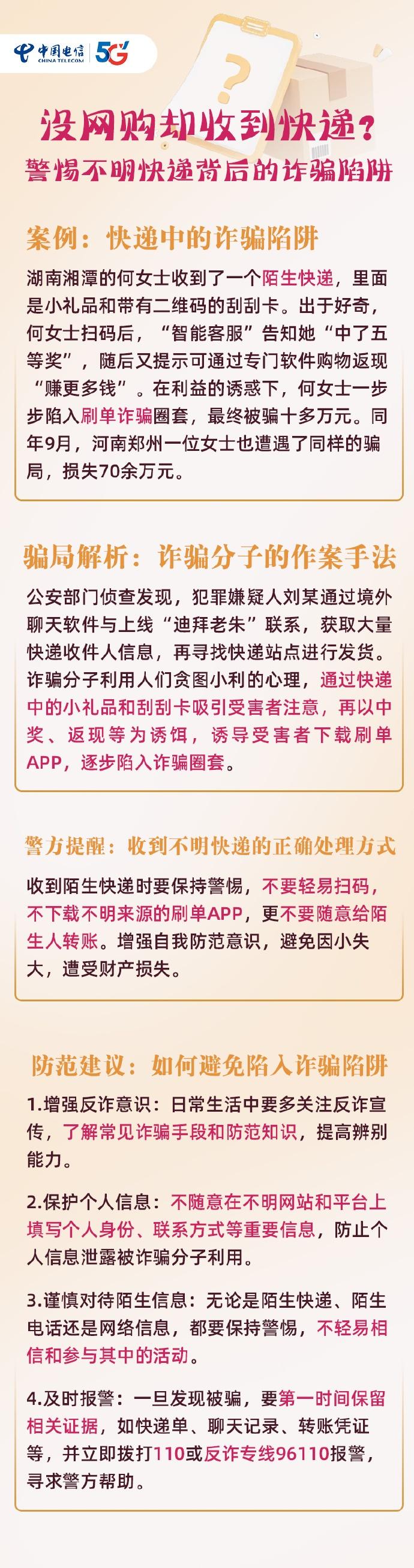 【没网购却收到快递？警惕不明快递背后的诈骗陷阱】明明自己没有网购，却莫名其妙收到