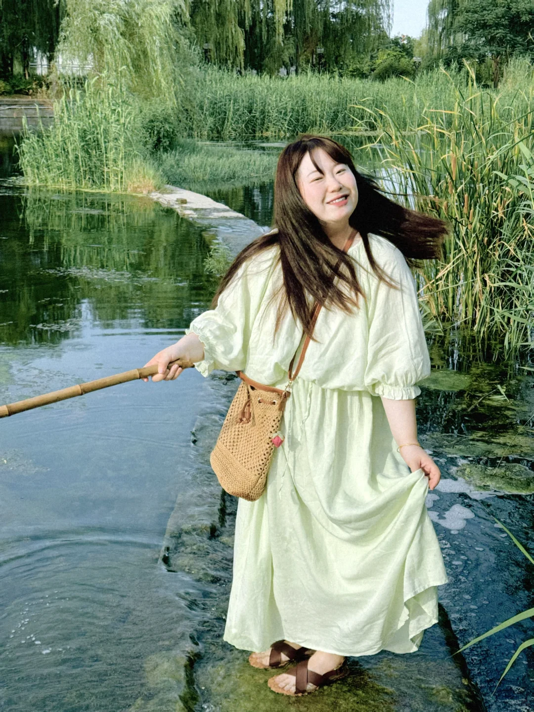 158cm165斤｜蜜瓜味道的夏天🍈平价棉麻套装