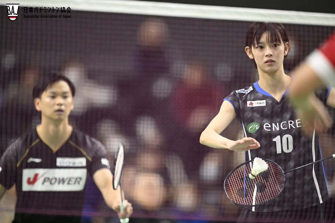 2025全日羽毛球锦标赛 混双决赛渡边勇大/田口真彩 15-21、21-9、21