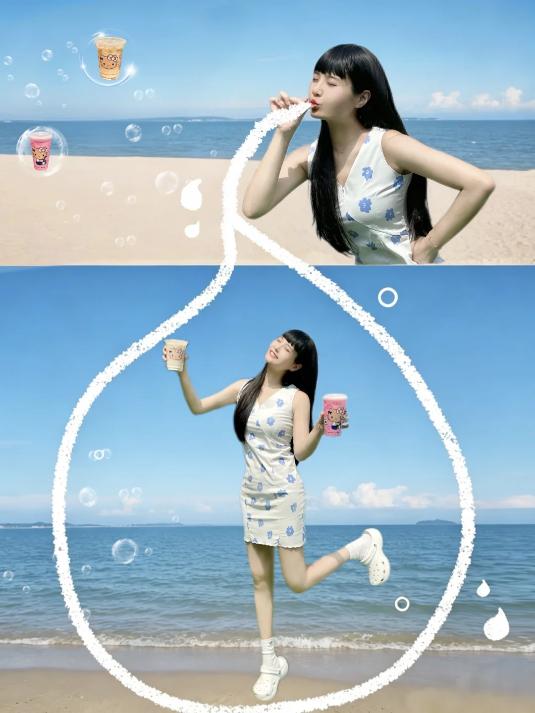 夏日海风！瑞幸黑皮Kitty联名太清爽啦