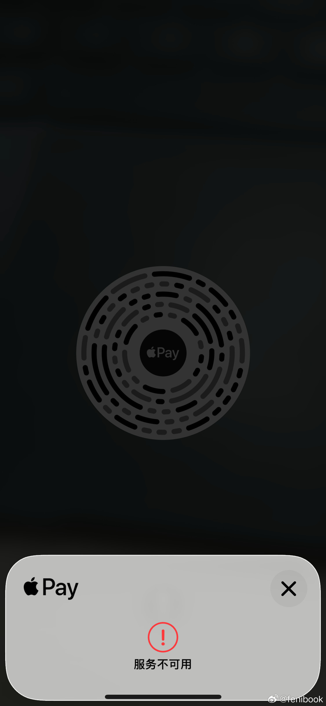 我特么服了，想花钱都不行，Apple Pay一直付不了款[笑cry][笑cry]