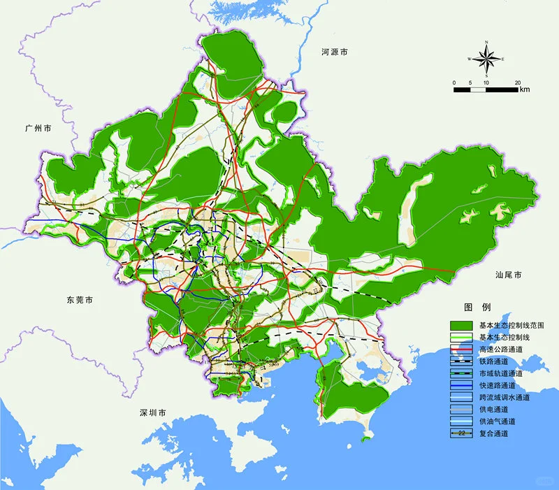 惠州市一级空间管治区规划