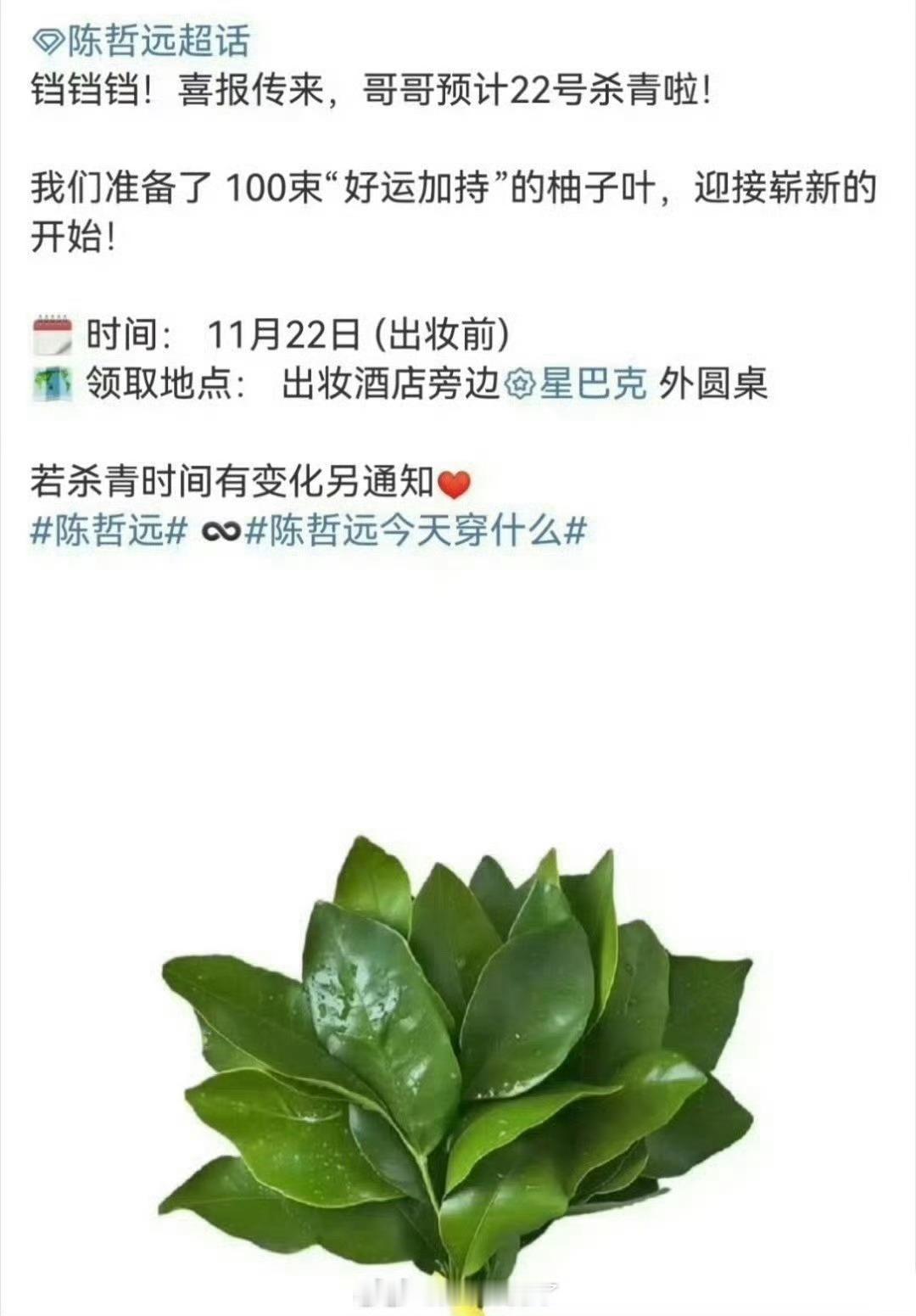 陈哲远《江山为聘》预计11月22号就要杀青了。男主也算解脱了 陈哲远粉丝给陈哲远