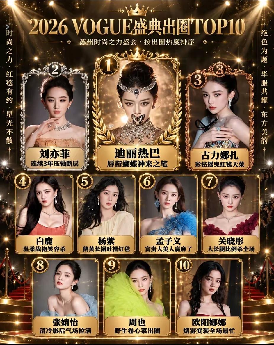 迪丽热巴真的是断崖式领先！连神仙姐姐刘亦菲也压不住她的美貌。