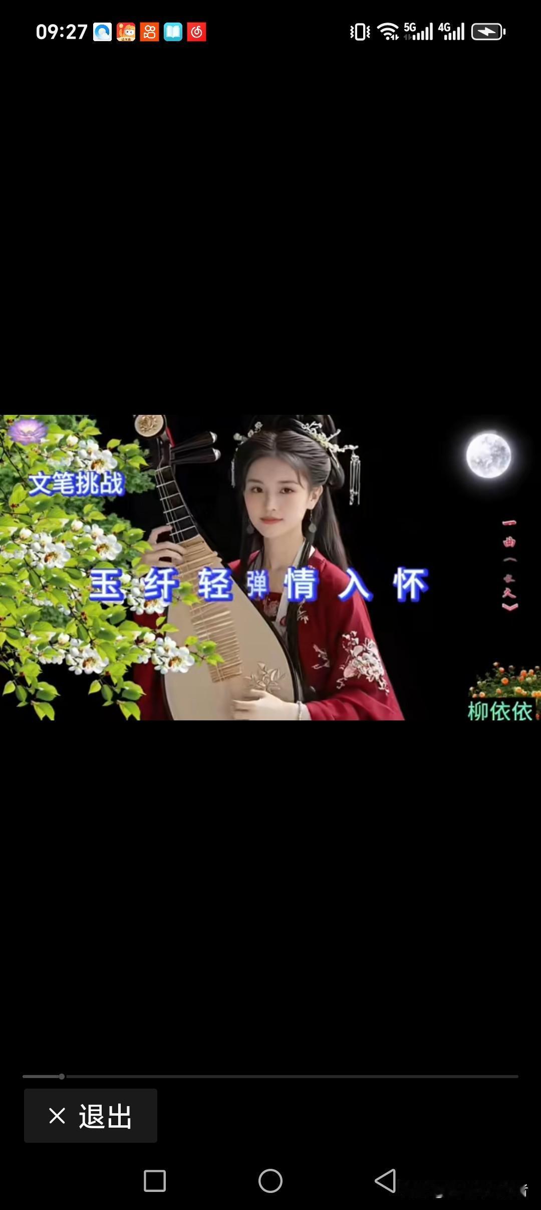 上联:玉纤轻弹情入怀
下联:姚姿神韵音入耳