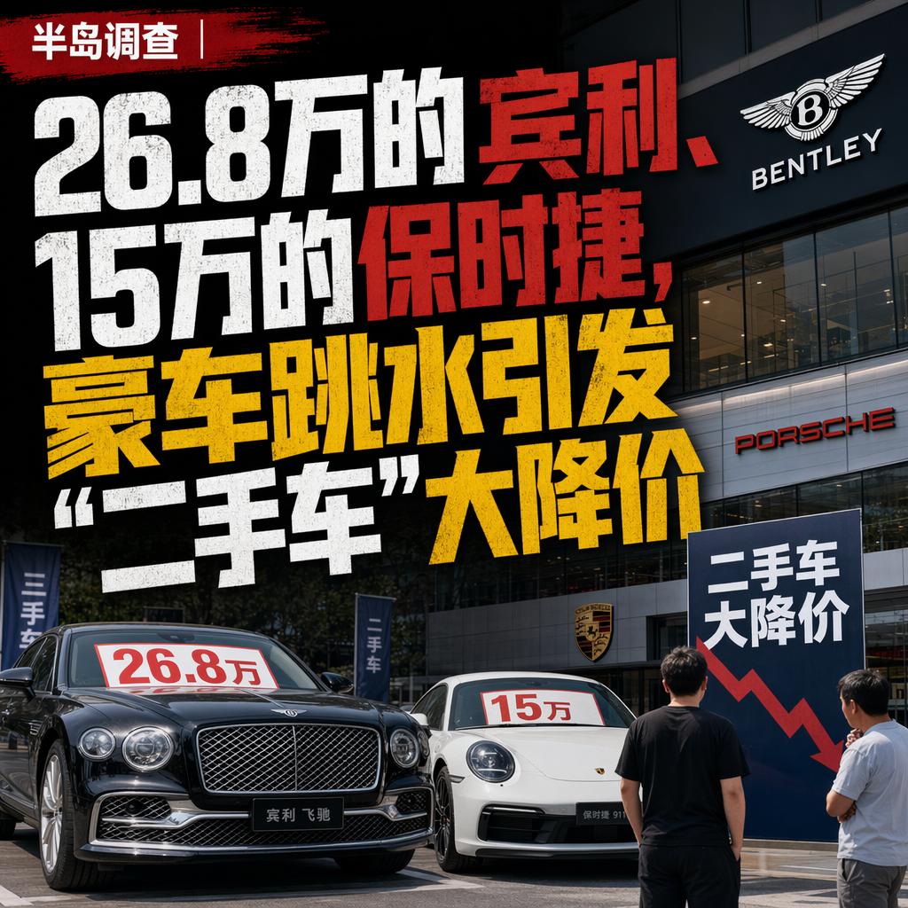 很多人以为豪车是身份的象征，买回来最保值。
可2026年的行情狠狠打了这个观念一