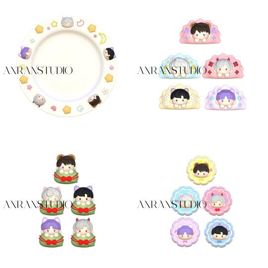 恋与深空全系列盘子饺子 粽子 月饼【模具】