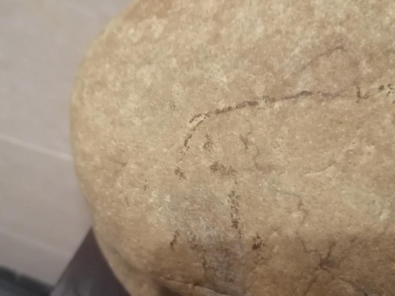 我的藏品虽然其貌不扬，但绝对藏着不为人知的秘密。其是块带有灵魂的美石，这块石头一