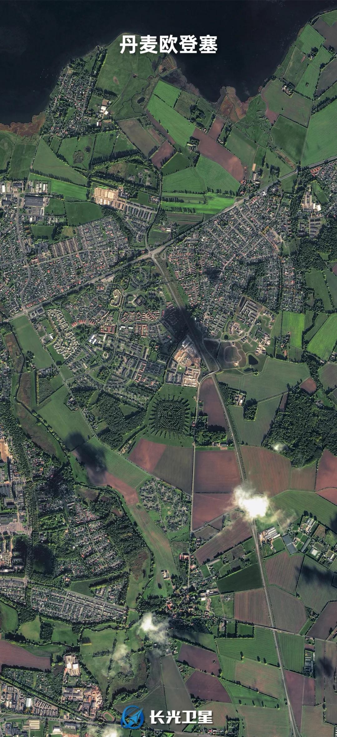 吉林一号卫星拍到的三张“笑脸” ​​​