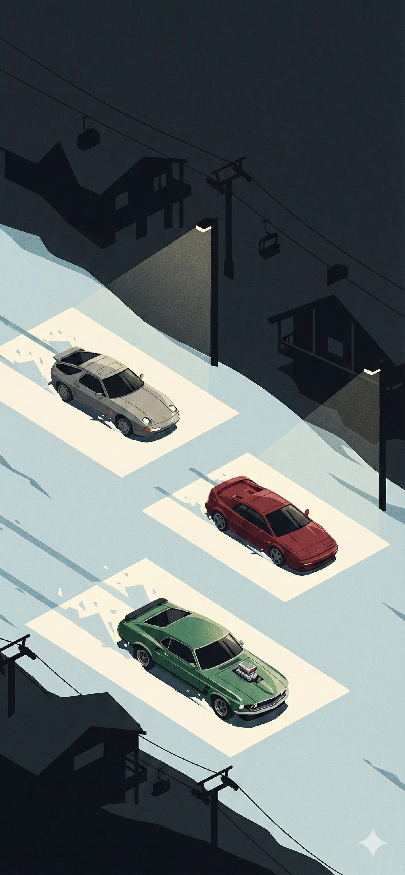 一天一张文艺照 AI生成的Top Gear和TGT的一些壁纸，就是错误太多了