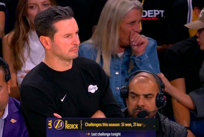 ▲雷迪克本赛季教练挑战机会：51次正确，21次失败 