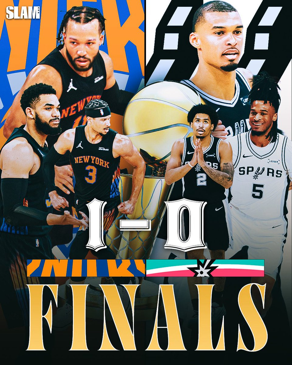 NBA总决赛尼克斯vs马刺 尼克斯总决赛开门红尼克斯1比0马刺布伦森季后赛末节之