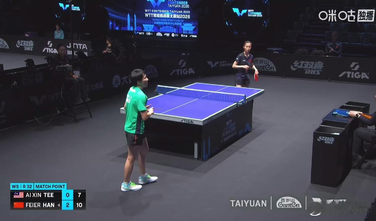 韩菲儿🇨🇳晋级！打个11-0[笑哭]！
朱梓予🇨🇳直落三局击败长崎美柚?