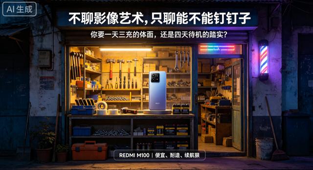 REDMI M100，1799元，720P LCD+第五代骁龙4+7900mAh
