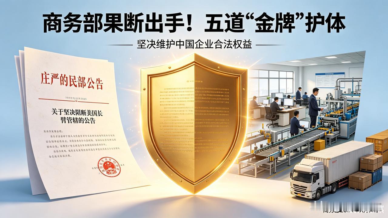 商务部果断出手！五道“金牌”护体，坚决阻断美国长臂管辖

  商务部一纸禁令，为
