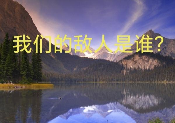 人类的共同敌人，是那些将‘为民造福’异化为权力工具，以损人利己为实质，通过排除异