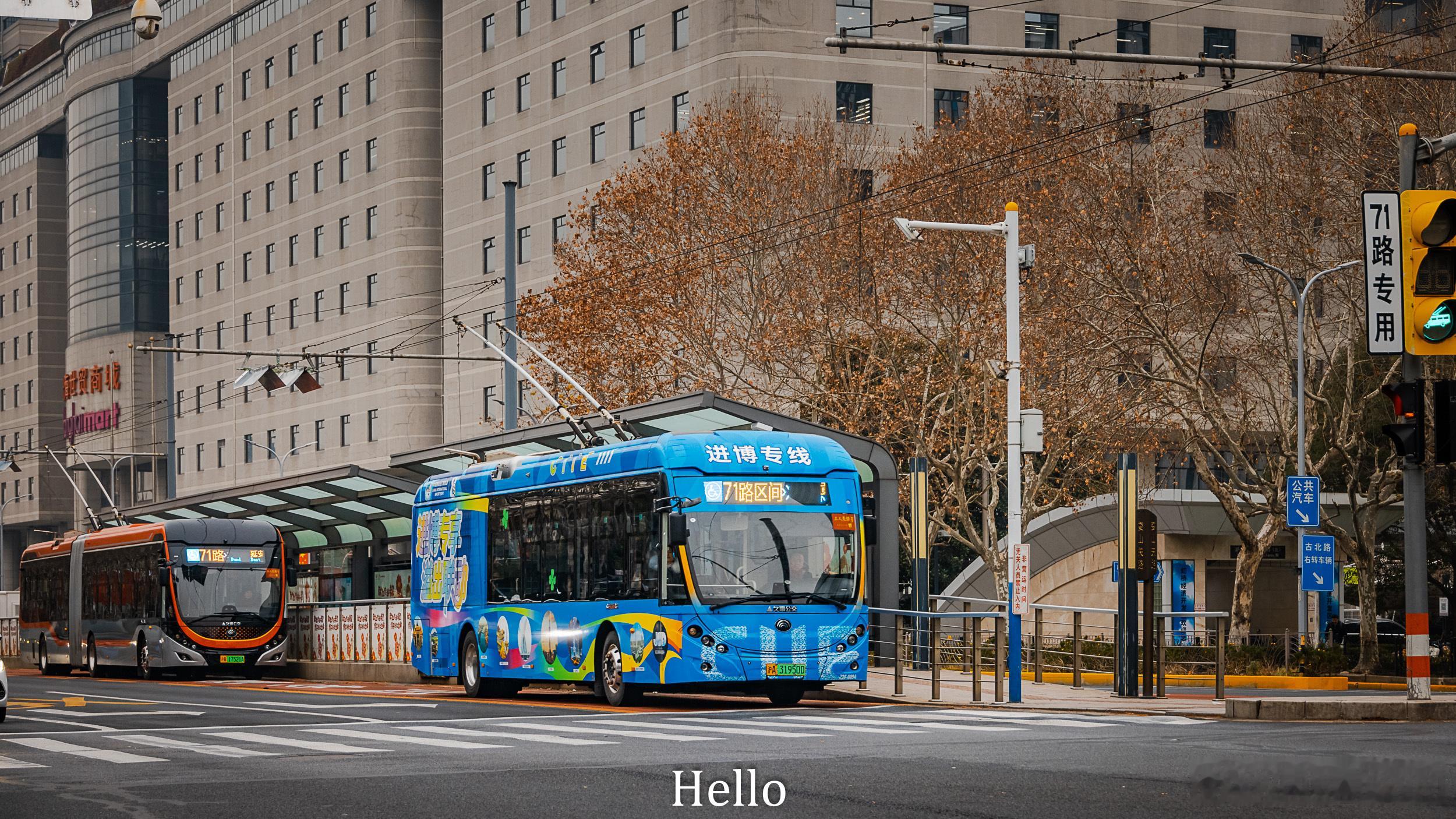 依然在线的“进博专线”。已经是2026年春天了，71路区间车还对进博专线念念不忘