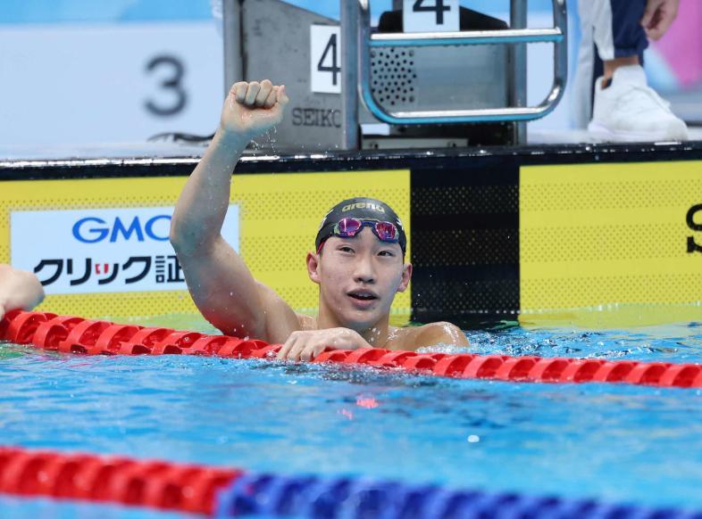 日本游泳公开赛 大桥信昨天200蛙赛后采访“我一开始并没有十足的把握，但正因如此