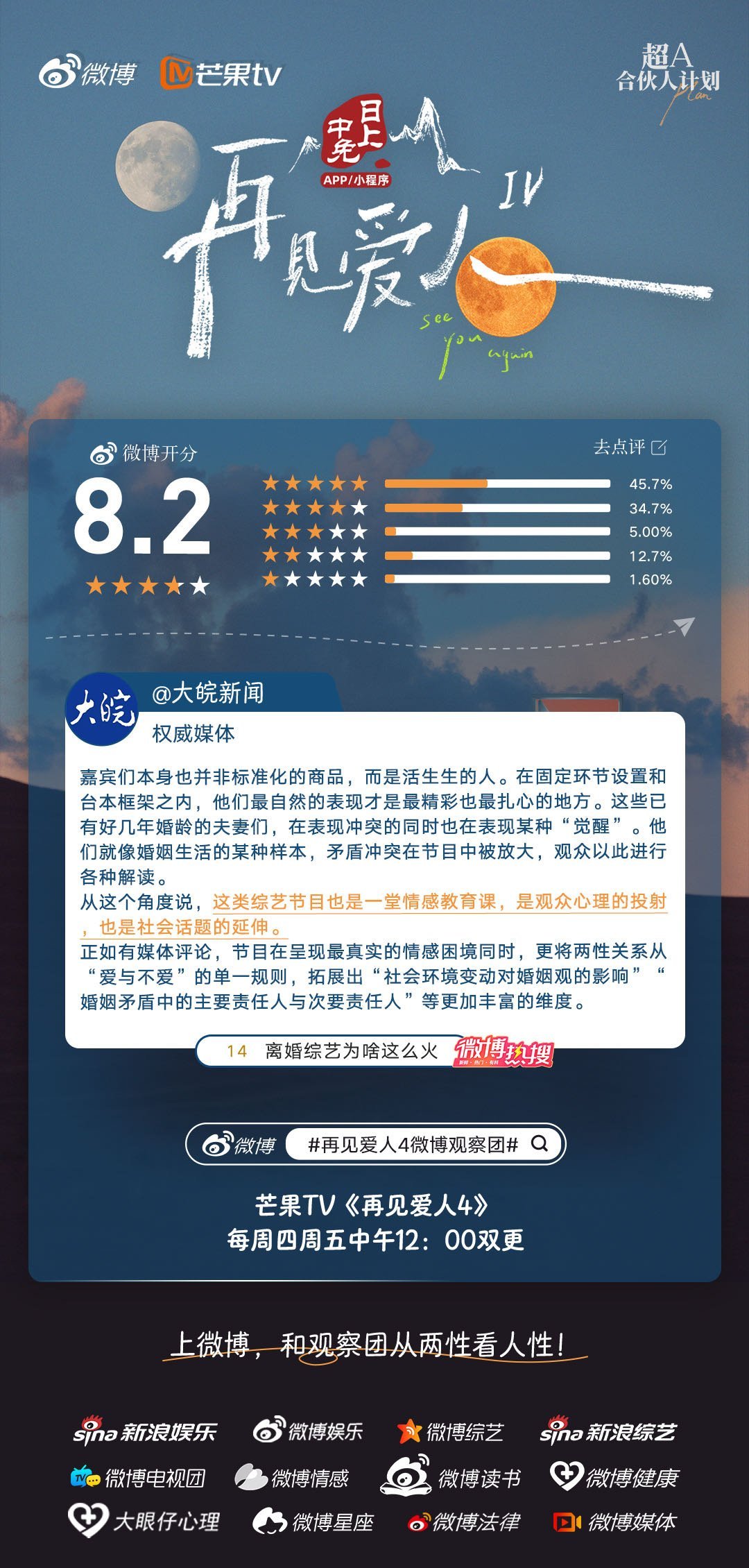  《再见爱人4》开分啦！这么多戏剧性抓马片段，还有观察室嘉宾们的超强输出，金句频