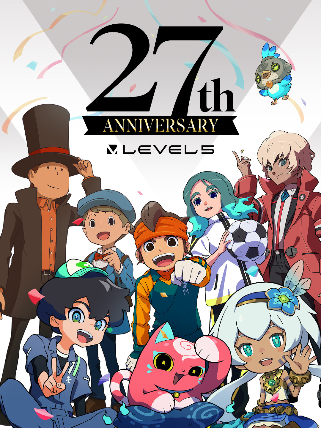 今天是《闪电十一人》《雷顿教授》《幻想生活i》》等系列游戏开发商「Level-5