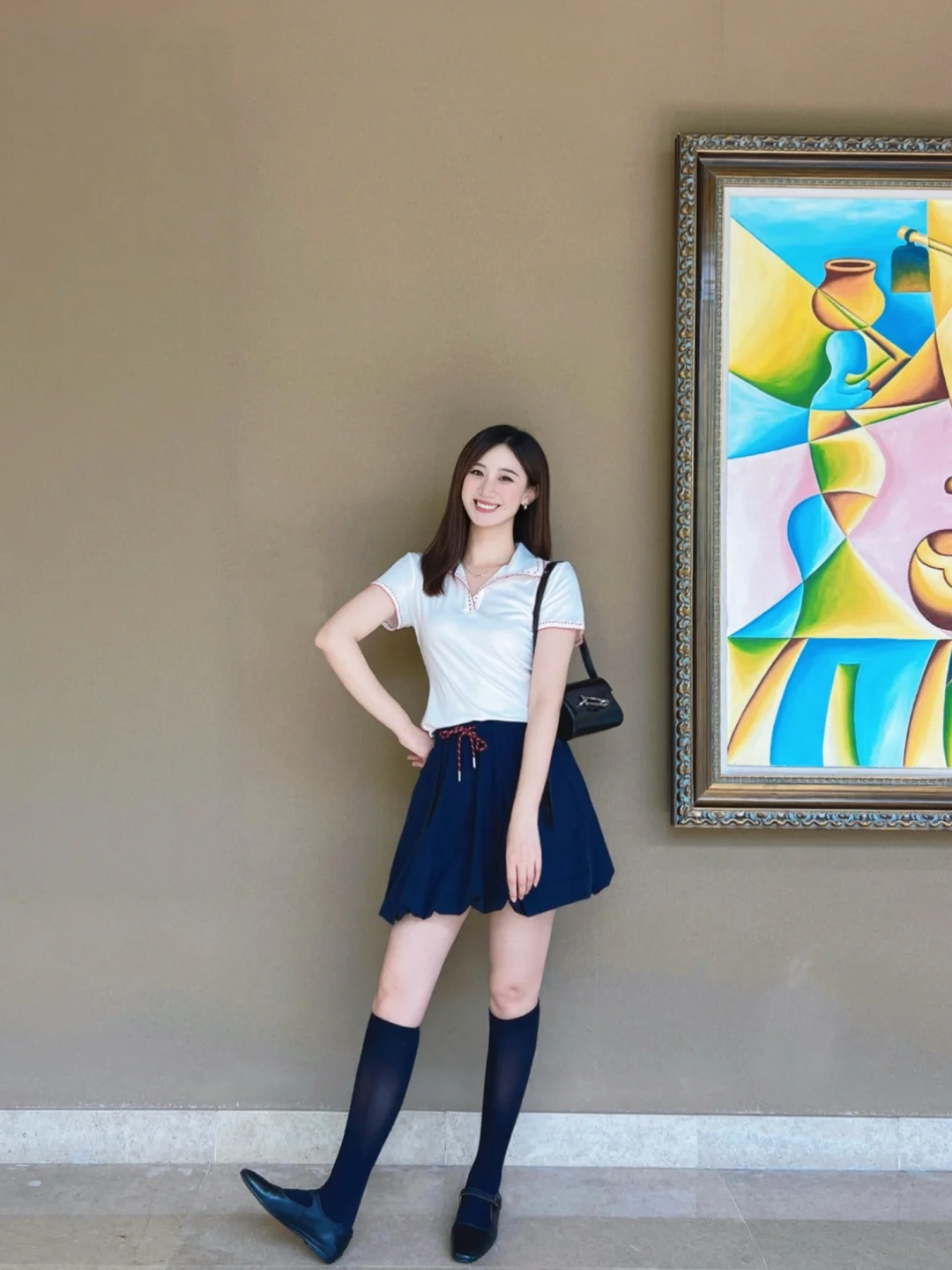 173ootd💙|今天穿可可爱爱花苞裙👩🏻‍🎨