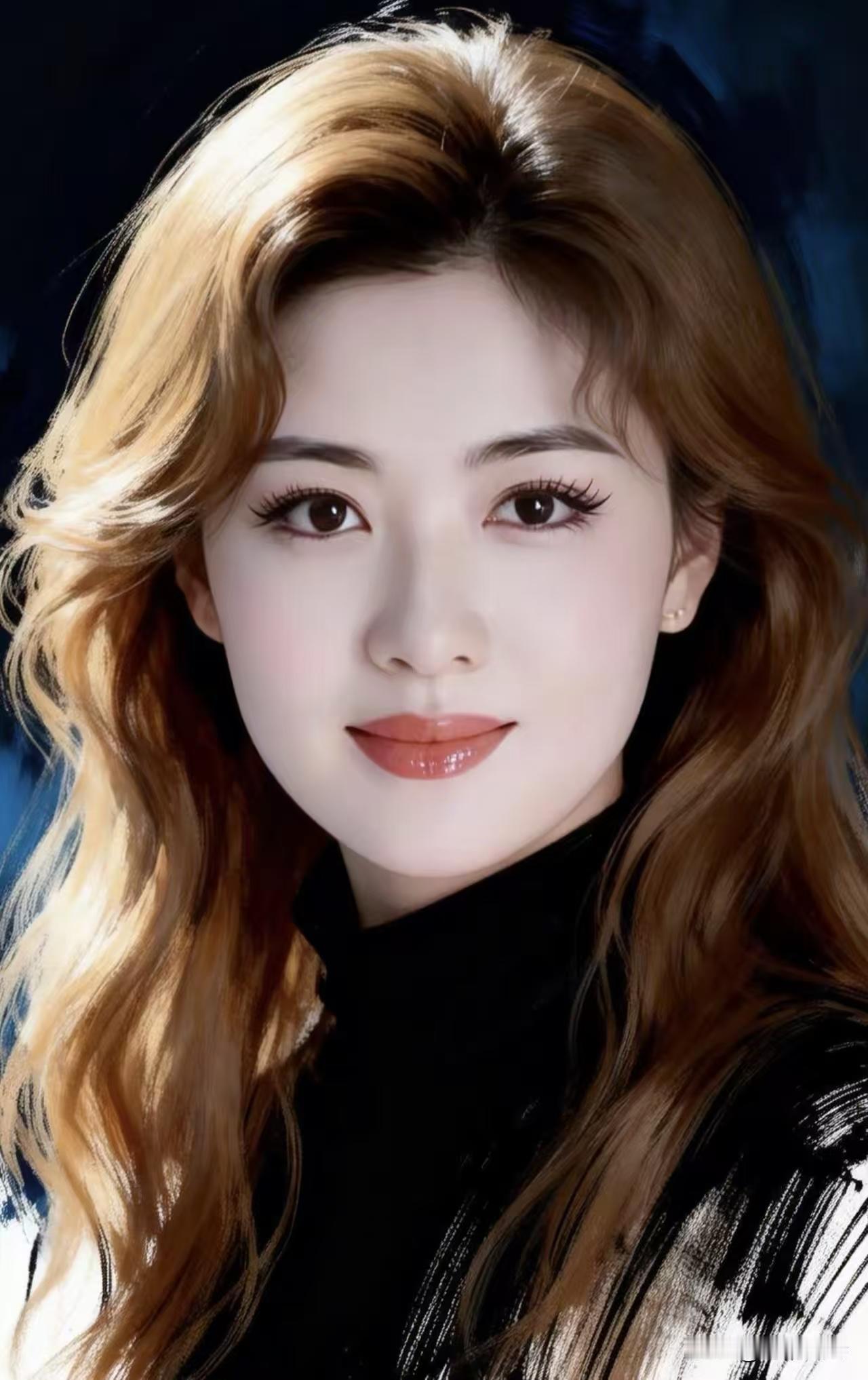 四块玉·佳人风姿
秀发飘，姿容妙，
惹得行人眼频瞧，
风情火辣无人较。
笑靥娇，