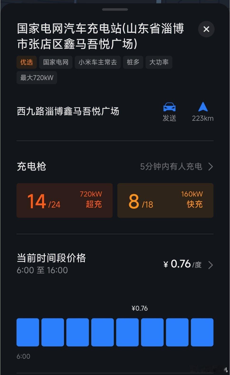 大城市是好啊[泪]720kW 超充这时间段也就七毛多点放老家少说得一块五六了[二