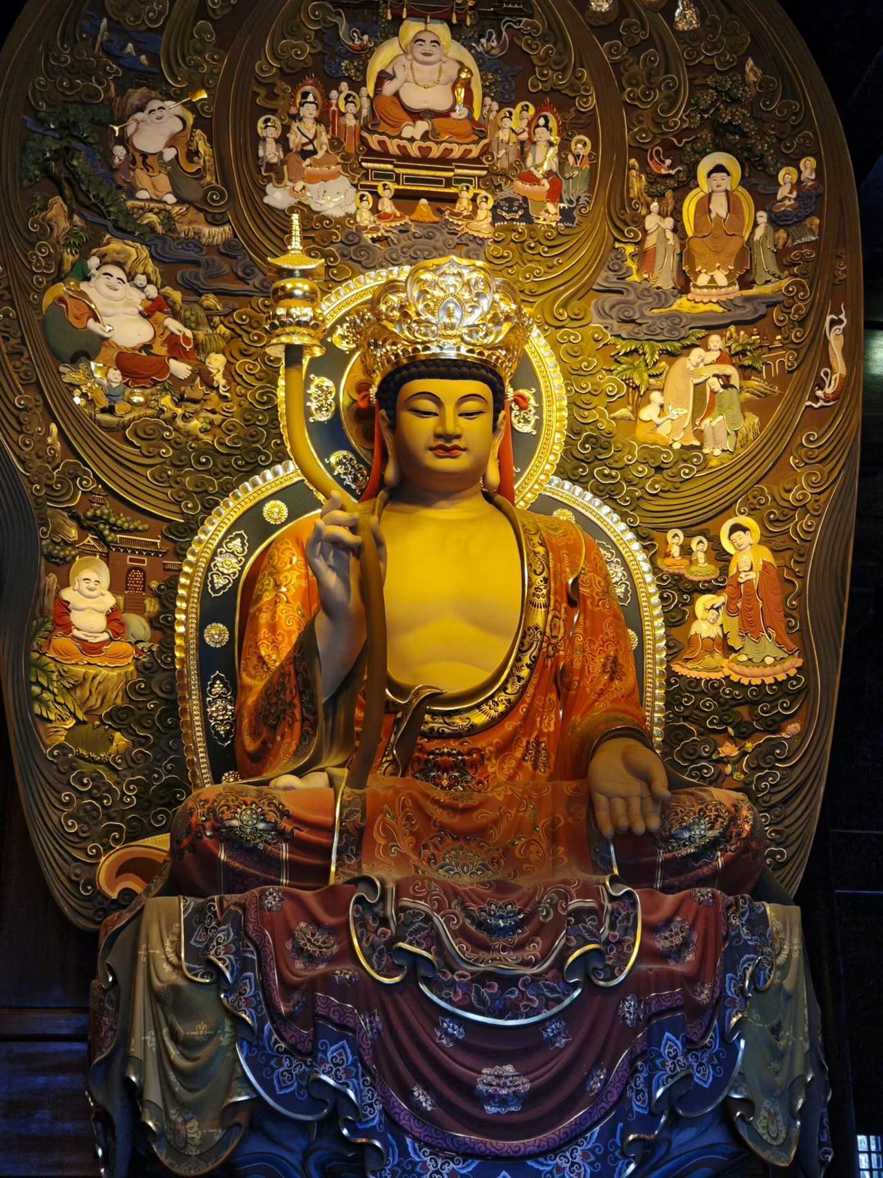 宁波镇海，香山教寺，弥勒菩萨像！