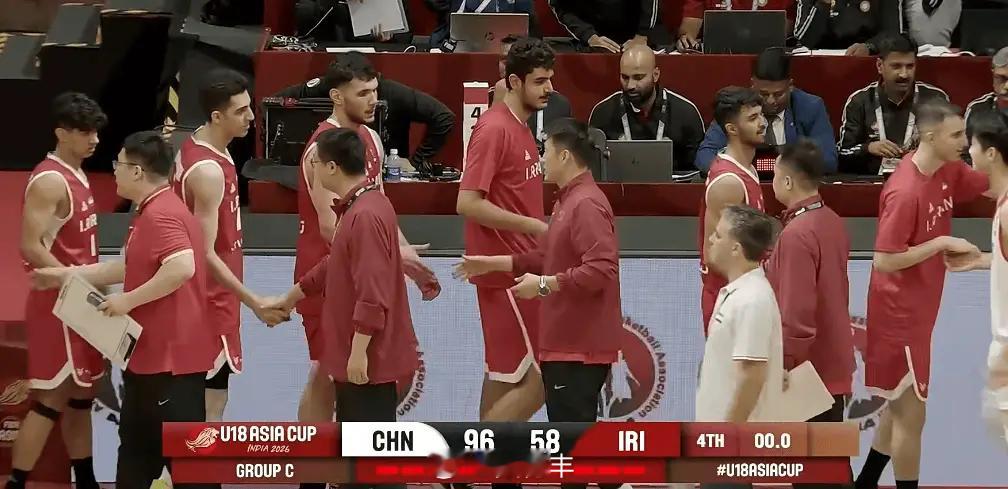 刚结束的一场U18男篮亚洲杯 小组赛，中国U18男篮以96比58击败伊朗U18男