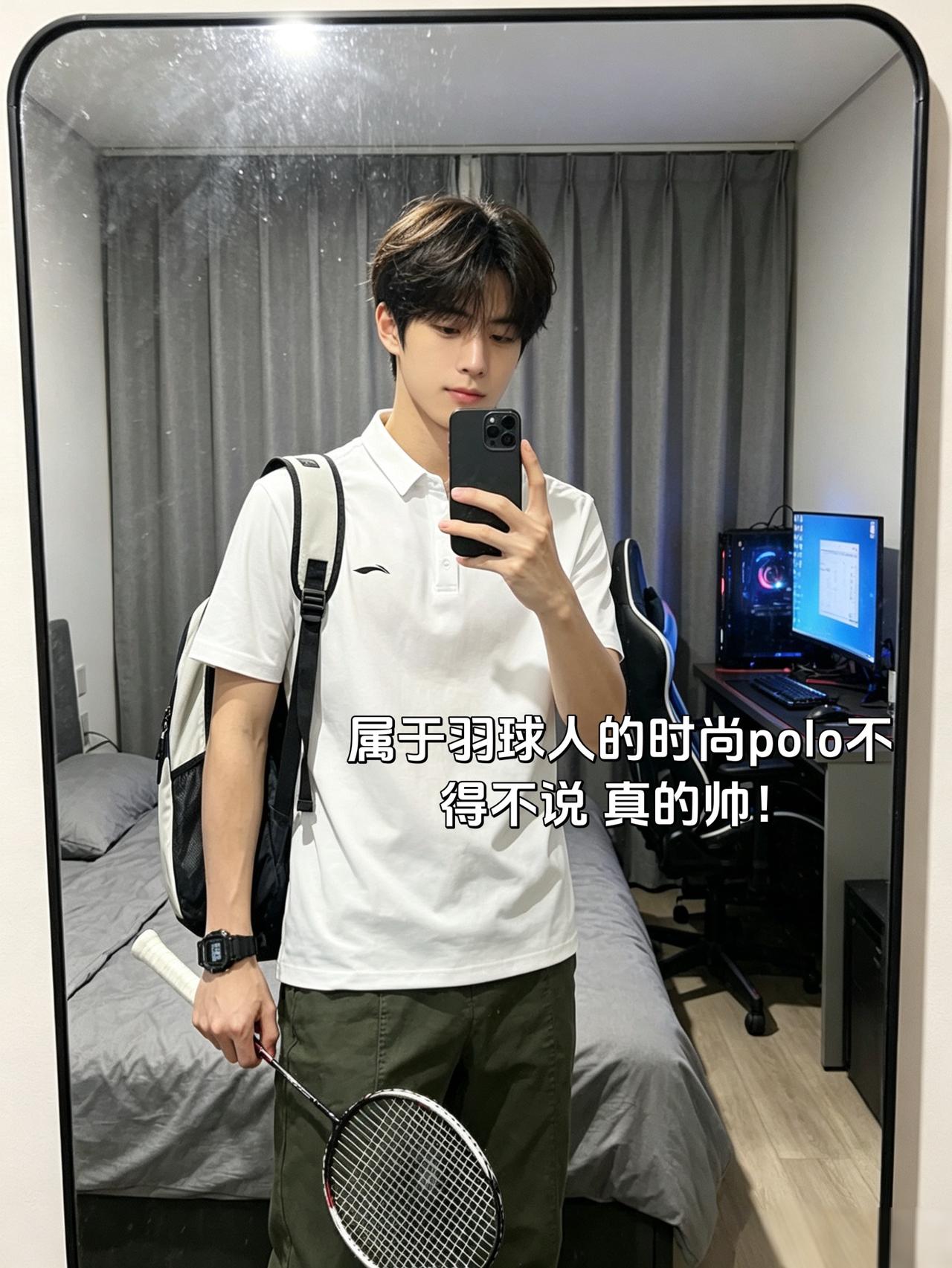 属于羽球人的时尚polo不得不说 真的帅！