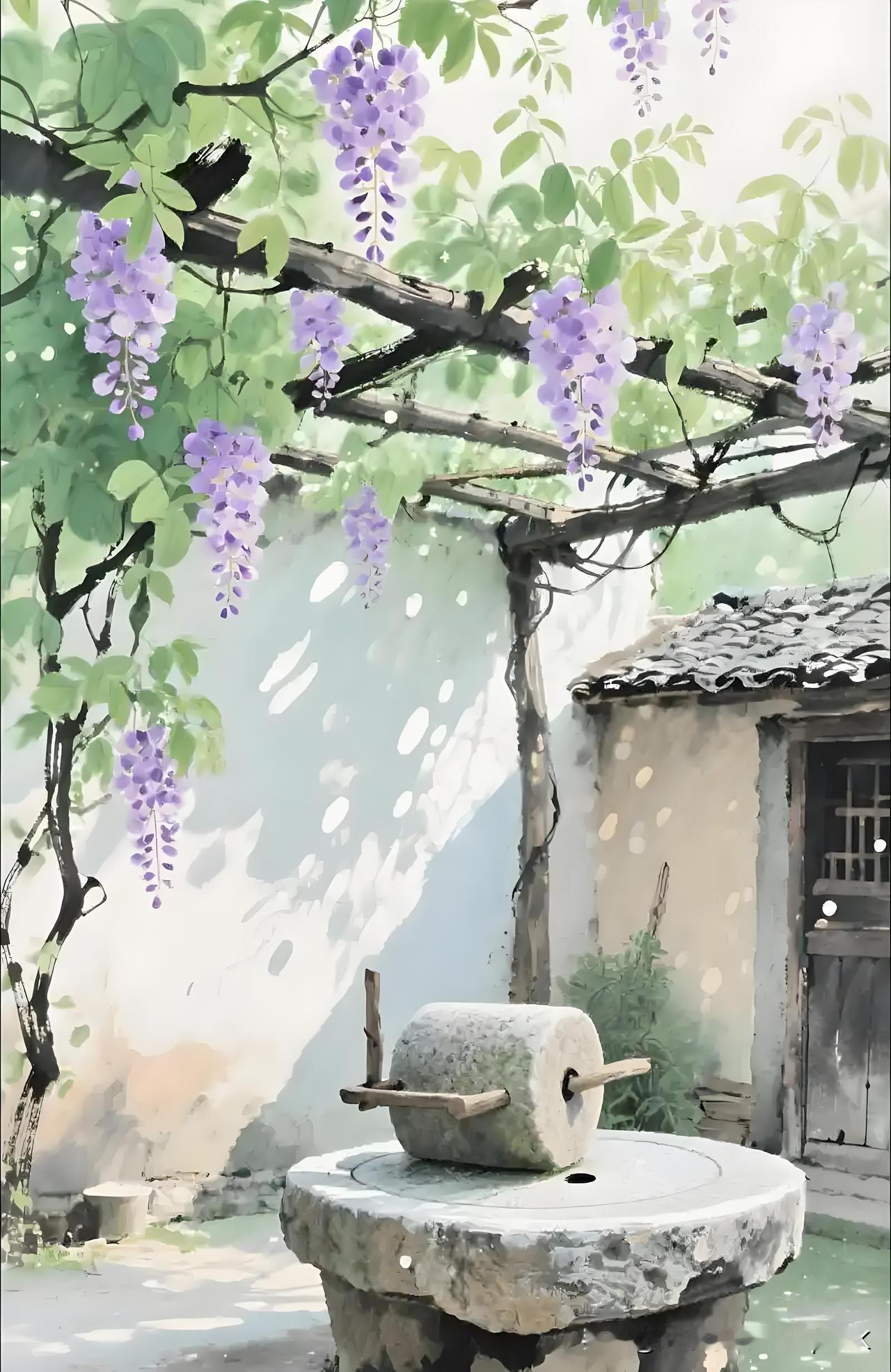 《夏日》
——宋·张耒
两架酴醾侧覆檐，
夏条交映渐多添。
春归花落君无恨，
一