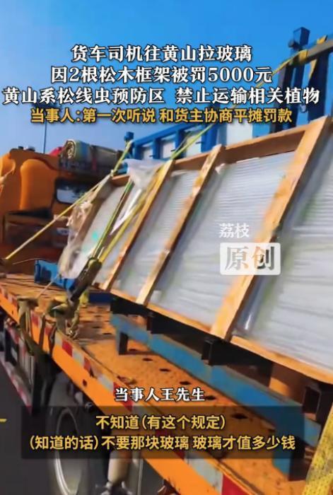 “冤不冤？”12月17日，安徽黄山，一外地司机来送玻璃，结果下高速时被工作人员拦