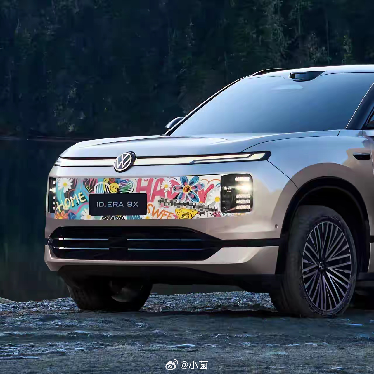 小菌聊车 上汽大众IDERA9X霸气十足。霸气十足的一款车，这外观颜值真的太喜欢