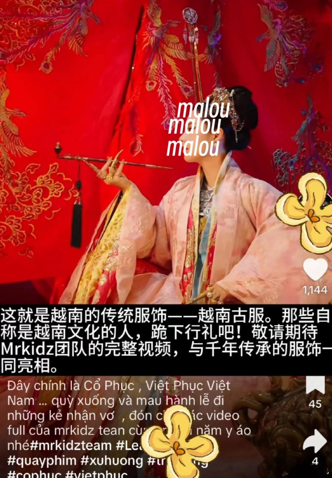 越南真是全方位copy中国，建议全国每四季都定一个古装周！ ​​​