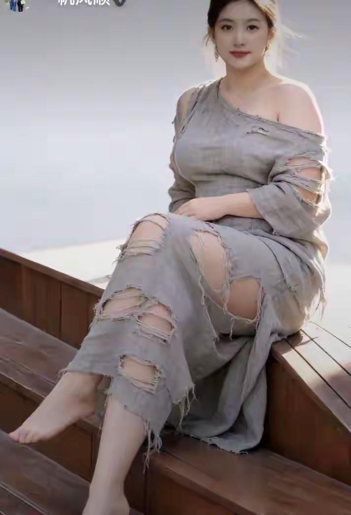 木栈道的尽头，苏晚的裙摆破成了海风的形状。灰色长裙本是精心挑选的“战袍”，却在登