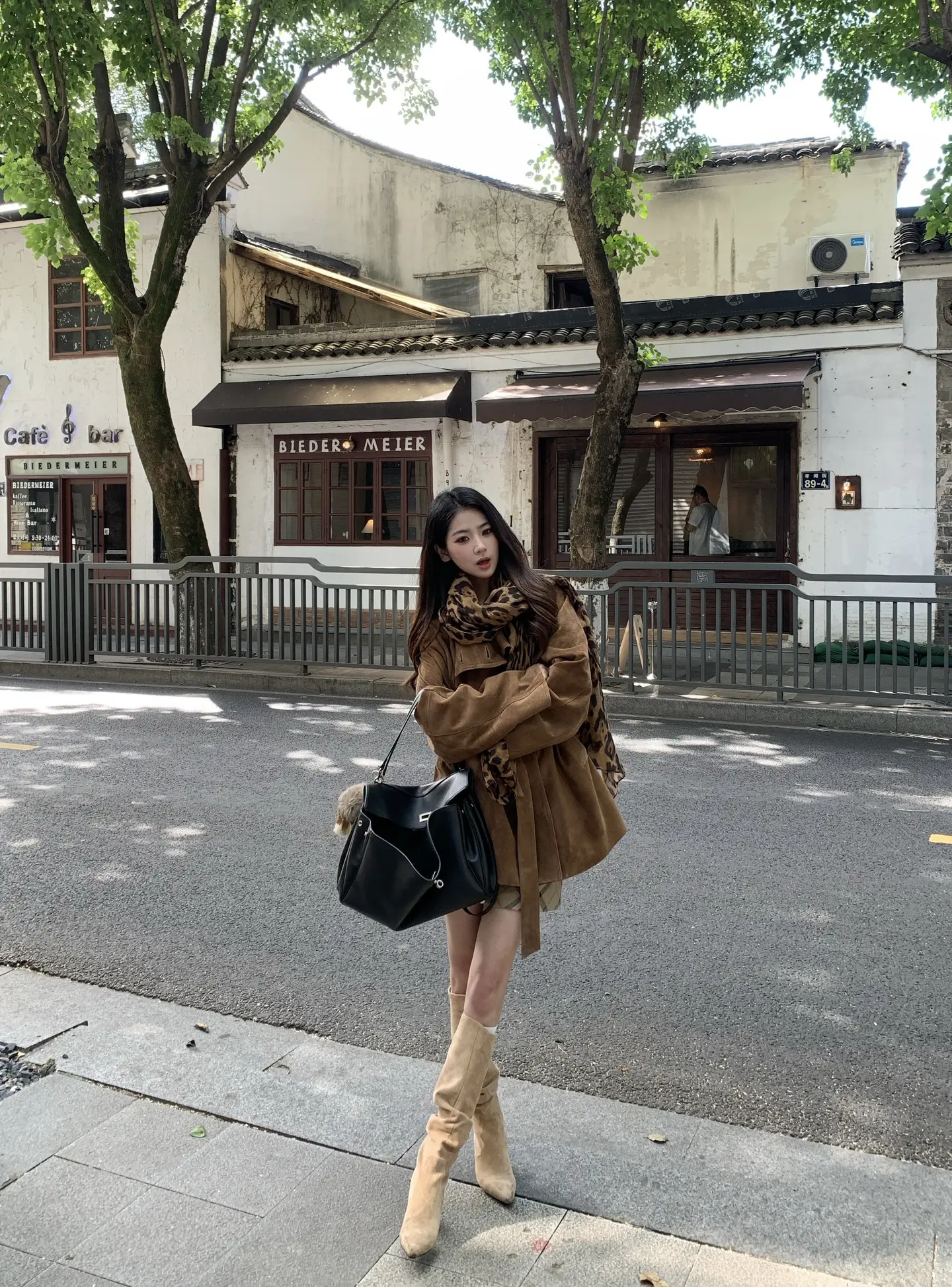 今天穿什么 今日份法式ootd ootd女生穿搭御姐 chic氛围感 棕色系穿搭