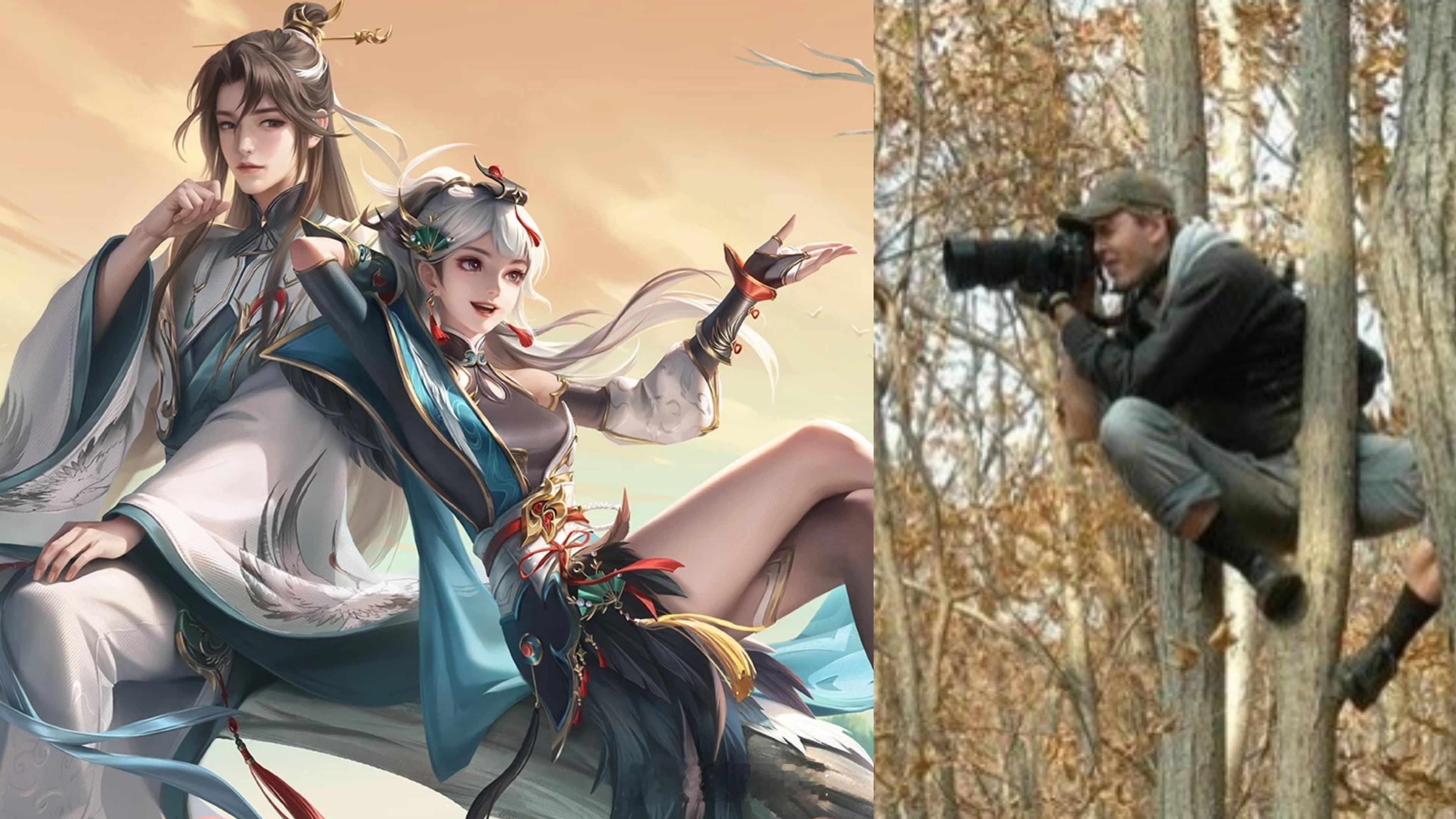 摄影师为了能出片有多努力（不是）#游戏星玩家##王者荣耀[超话]# ​​​