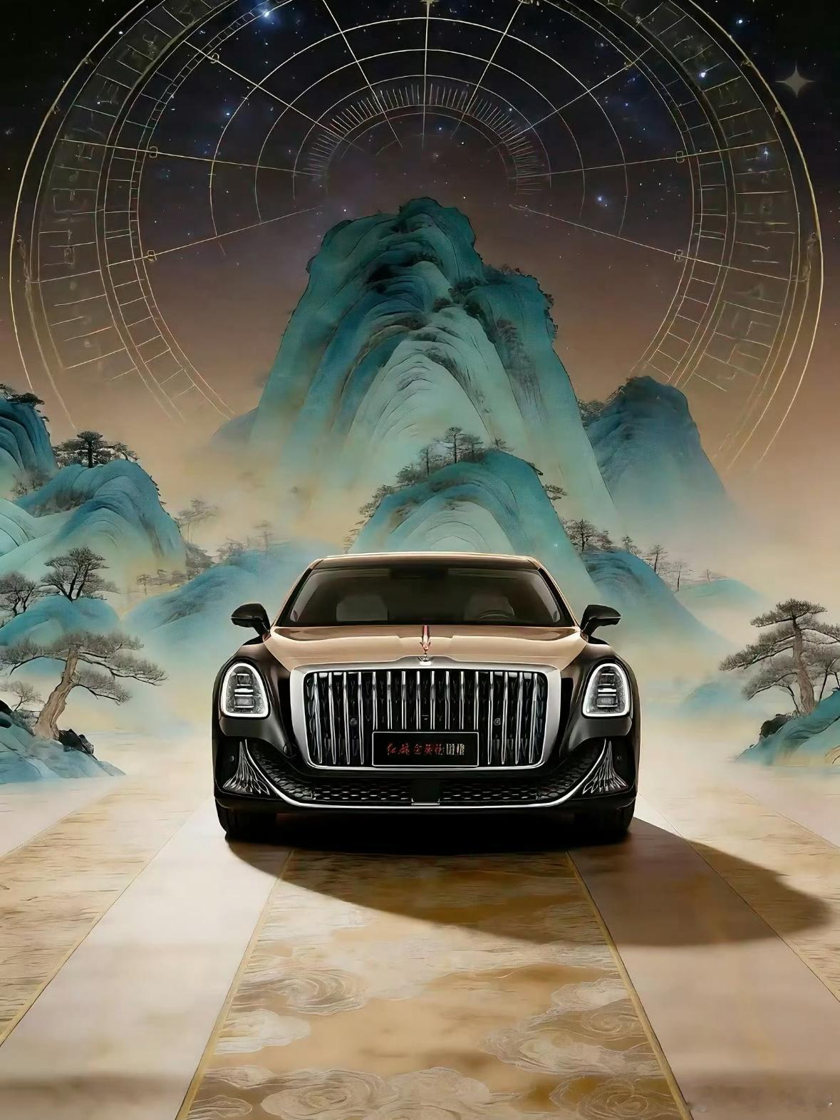 听说千万级顶流要来北京车展别人去车展看的是车，这回红旗金葵花直接在北京车展办了场